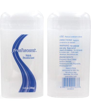 144 Pack Freshscent 1.6 oz. Stick Deodorant - Alcohol Free - Long Lasting Protection - Buy Online on GoSupps.com