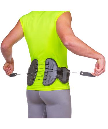 BraceAbility SI Joint Belt - Sacroiliac Compression Back Brace for Sacral Dysfunction  Coccyx Pain Relief and Bruised or Broken Tailbone Inflammation Treatment with Hip Support Pads (One Size)