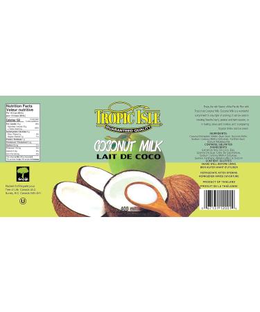 Tropical Isle Coconut Milk 400 Milliliter - Buy Online on GoSupps.com