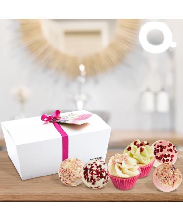 BRUBAKER Pink Moments Bath Chocolates Set - Handmade Vegan Luxury for Spa & Relaxation - Buy Online on GoSupps.com