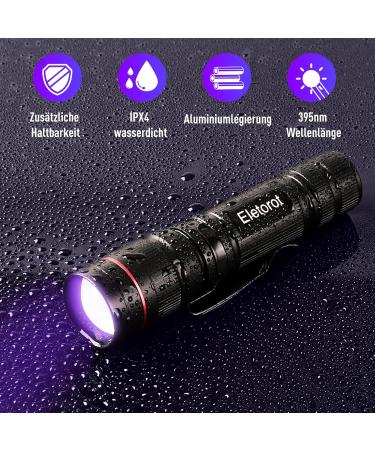 Eletorot UV Flashlight LED Hand Lamp - Detect Counterfeit Money & Stains | Buy Internationally - Buy Online on GoSupps.com