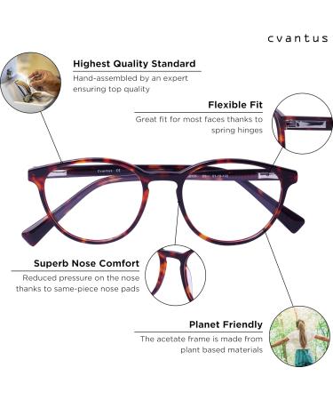 Cvantus Blue Light Blocking Glasses for Men & Women | Tortoise Round Design Glare-Free SOEC 101 C2 - Shop Now! - Buy Online on GoSupps.com