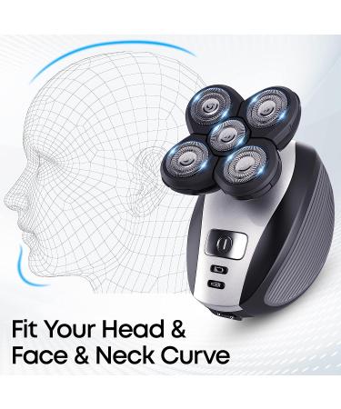 Bald Head Electric Shavers for Men - Cordless, Rechargeable, Waterproof Grooming Kit - Buy Online on GoSupps.com
