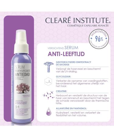 NOVA ENGEL Clear Institute S rum redefined antiaging smoother bright and silky hair Soft waves and with movement 96 Ingred Natural Regenera capillary fiber Thermal protection 125ml - Buy Online on GoSupps.com