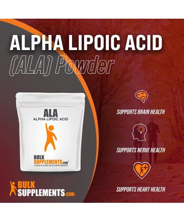 Alpha Lipoic Acid Powder 600mg - Antioxidant & Nerve Support Supplement - 100g (3.5 oz) Pack - Buy Online on GoSupps.com