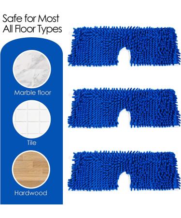 Houseables Flip Mop Refills - 3 Pack Dual-Action Microfiber Pads - Machine Washable - All Surface Cleaning - 18 X 6 - Buy Online on GoSupps.com