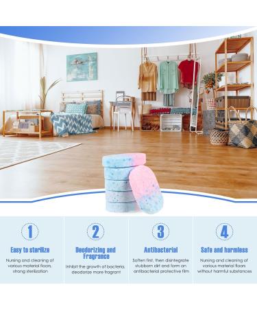 Xinjieda 40 Pcs Floor Cleaning Sheet Multifunctional Floor Cleaning Slice Antibacterial Floor Cleaner Scent Soluble Cleaner Tablets Deodorization Effervescent Tablets Concentrated Cleaning Tablets Powder Blue 40 - Buy Online on GoSupps.com