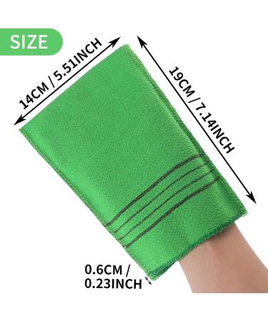 Sibba 8-Piece Korean Peeling Gloves Set | Double-Sided Luffa Scrubbing Washcloths | Skin Exfoliating Shower Accessories | International Shipping Available - Buy Online on GoSupps.com