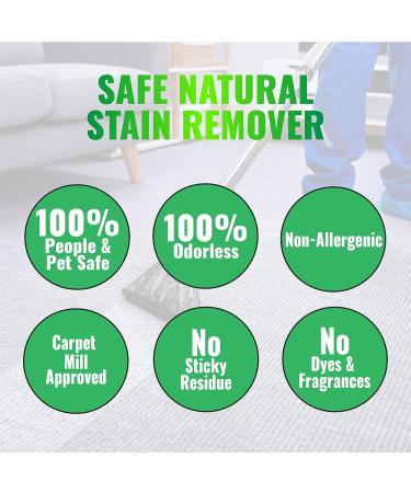 Eco-Friendly Carpet Cleaner Spray - Natural Mineral-Based Solution for Carpet Tile Grout & Wood Floors - Safe for Pets - 32 oz Made in the USA - Buy Online on GoSupps.com
