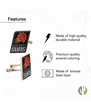 Phoenix Suns NBA Logo Cufflinks - Official Team Formal Wear - Buy Online on GoSupps.com