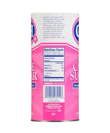 C&H Premium Pure Cane Granulated Sugar 20 OZ Canister - Pack of 3 | Buy Online - Buy Online on GoSupps.com
