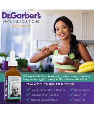 Dr. Garber's Natural Solutions Constipation Relief Drops - 60ml - Buy Online on GoSupps.com