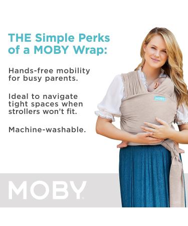 Moby Wrap Baby Carrier | Element | Baby Wrap Carrier for Newborns & Infants | #1 Baby Wrap | Baby Gift | Keeps Baby Safe & Secure | Adjustable for All Body Types | Perfect for Mom & Dad | Taupe - Buy Online on GoSupps.com
