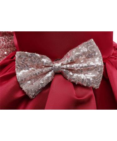 NNJXD Baby Girls Flower Princess Birthday Party Dress 730 Red-a | Size 2-3 Years - Buy Online on GoSupps.com