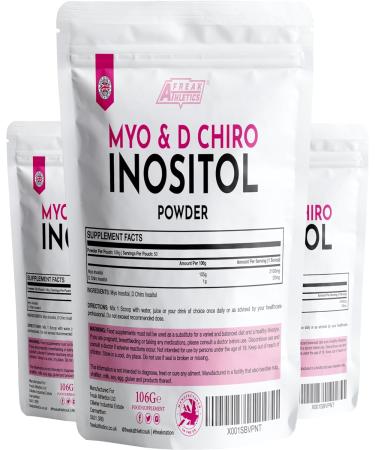 Myo & D Chiro Inositol Powder 106g - Supports Women with PCOS - Promotes Hormonal Balance & Normal Ovarian Function - Buy Online on GoSupps.com