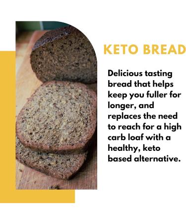 Dillon Organic Chia Flax Keto Bread 6 x 250g | Low Carb, Gluten-Free, High Fiber, High Omega 3, Sunflower & Caraway Seeds - Buy Online on GoSupps.com