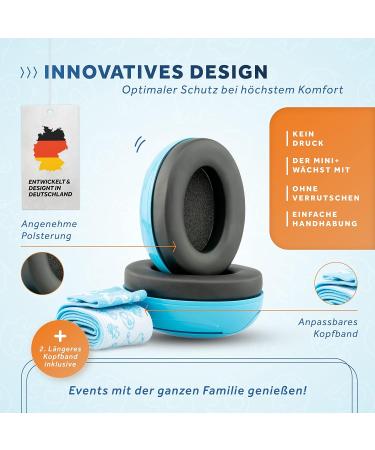 Schallwerk Mini+ Baby Hearing Protection - High-Quality Noise Protection Headphones for Children & Babies - Ideal for Everyday & Events - Turquoise - Buy Online on GoSupps.com