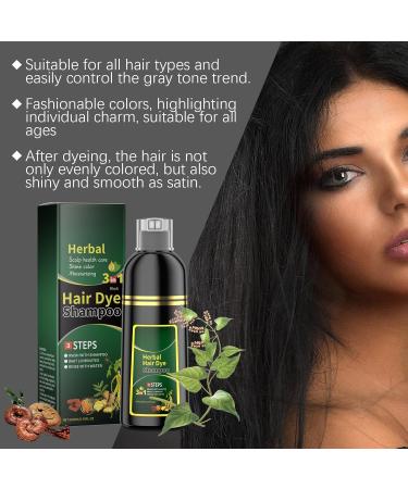 KLYso Plant Extract Black Hair Shampoo DIY Hair Coloring Natural Black Refreshing & Smooth3PCS - Buy Online on GoSupps.com