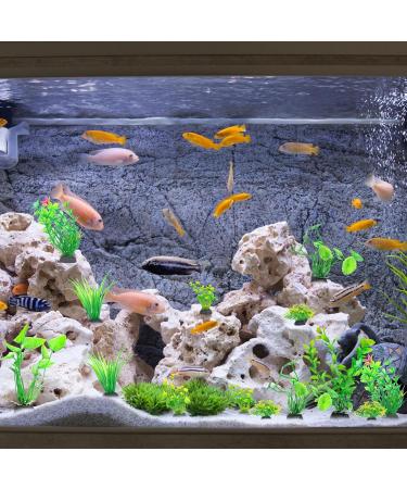 Rikudim Realistic Plastic Aquarium Plants - Small Artificial Decorations for Vibrant Aquariums - Buy Online on GoSupps.com