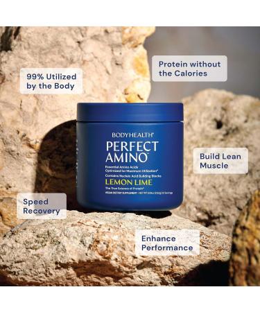 BodyHealth PerfectAmino Powder - BCAA and EAA Powder for Pre and Post Workout - Amino Acid Energy Drink for Men and Women to Support Lean Muscle and Recovery - Lemon Lime - 30 Servings Lemon Lime 30 Servings (8.5 Ounce) - Buy Online on GoSupps.com