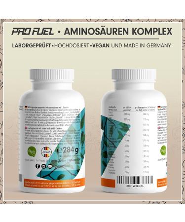 High-Dose Amino Acids Complex - 240 Vegan Tablets | 6 000 mg Daily | 9 Essential Aminos + Taurine Carnitine & Glycine | Lab Tested & Certified - Buy Online on GoSupps.com