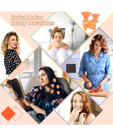 40-Piece Silicone Curlers - Overnight Magic Hair Curlers Without Heat for Long & Short Hair (Orange) - Buy Online on GoSupps.com