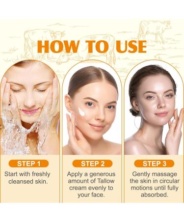 NEWUREHO Grass Fed Honey & Tallow Balm Grass Fed Beef Tallow Manuka Honey Cream Miracle Tallow Balm Face and Body For Skin Organic Moisturizing Cream Smooth Skin - Buy Online on GoSupps.com