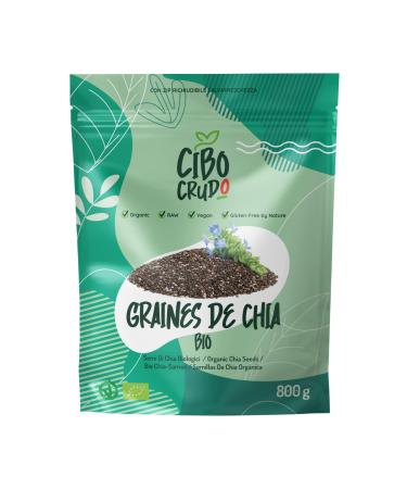 Organic Chia Seed - 800 g. Chia Seeds to Eat for Weight Loss. Grained Source of Vitamins Omega 3 and 6 B. Magnesium Potassium and Calcium. For Milk or Muesli. Organic Chia Seeds.
