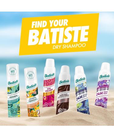 Batiste Dry Shampoo Tropical Fragrance Value Pack Refresh Hair and Absorb Oil Between Washes Waterless Shampoo for Added Hair Texture and Body Large Format 350 mL Tropical 350 g (Pack of 1) - Buy Online on GoSupps.com