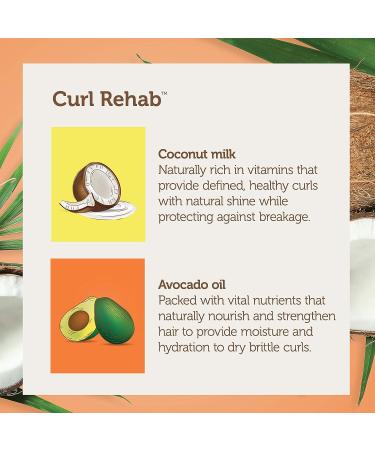 Curl Rehab Dry Hair Repair Dual Treatment 6-Pack - Coconut Milk Repairing Oil & Avocado Hydrating Mask - 4.8 Oz Packette - Damage Repair Solution - Buy Online on GoSupps.com