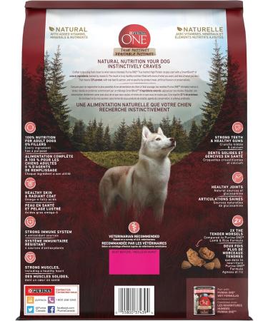 Purina ONE True Instinct High Protein Dry Dog Food Beef & Salmon - 1.72 kg Bag 1.72 kg (Pack of 1) Dry Dog Food - Buy Online on GoSupps.com