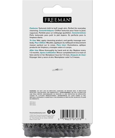Freeman Exfoliating Woven Wash Cloth - 24 Count - Deep Cleansing for Bath & Shower - Removes Dead Skin, Dirt & Impurities - Self-Tanner Removal & Prep - Men & Women - Buy Online on GoSupps.com