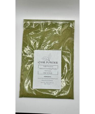 25 g Qasil Powder Somalia Face Masks Beauty Secret for Skincare Body Hair Scalp & Face Acne Clay Mask made from Organic Gob Tree Green Leaf (Ziziphus Jujube) Made in Somalia - Buy Online on GoSupps.com