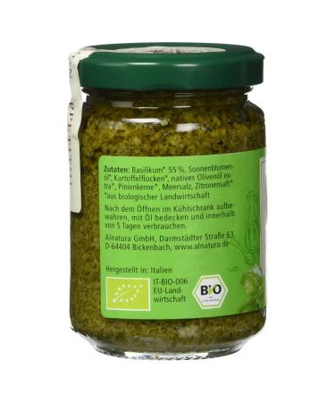 Alnatura Organic Pesto Basilico - Pack of 6 (6 x 130g) | Authentic Italian Flavor for International Shipping - Buy Online on GoSupps.com