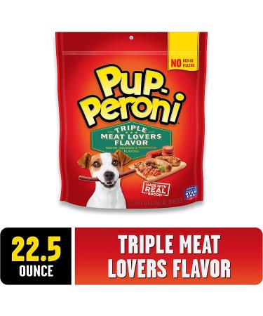 Pup-Peroni Triple Meat Lovers Dog Treats - 22.5 oz - Real Meat Recipe - Buy Online on GoSupps.com