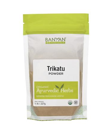 Banyan Botanicals Trikatu Powder - USDA Organic, 1/2 Pound - Heating & Stimulating - Supports Digestion of Heavy Foods* 8 Ounce (Pack of 1)