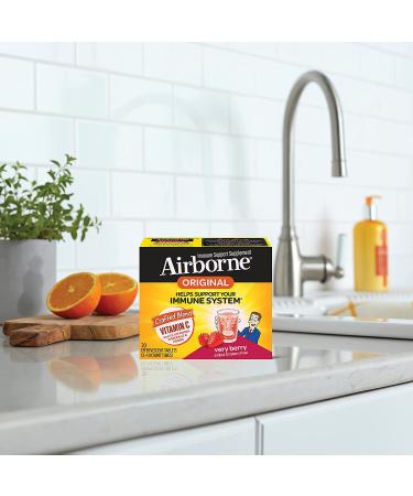 AirBorne Very Berry Immune Support - 30 Effervescent Tablets | Boost Your Immunity! - Buy Online on GoSupps.com