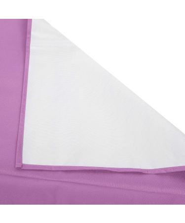 Verdant Touch Disposable Beauty Salon Bed Cover - Waterproof Polyester Massage Bed Sheets (2PCs) | White & Purple Breathable Hotel Bedding Supplies - Buy Online on GoSupps.com