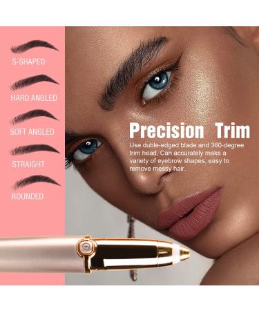 Rechargeable Eyebrow Hair Remover - Painless Trimmer & Epilator with Light for Face & Lips - Buy Online on GoSupps.com