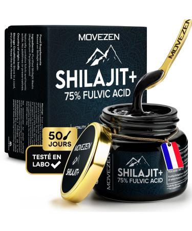 Shilajit + nergie Naturelle Shilajit Pur 100% de l'Himalaya R sine de Shilajit 30g Authentique Riche en Acide Fulvique Humique +85 Min raux & Oligo- l ments