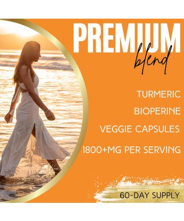 Lumen Naturals Turmeric Curcumin Supplement with BioPerine 1800mg with Black Pepper Non-GMO Tumeric - 180 Capsules 180 Count (Pack of 1) - Buy Online on GoSupps.com