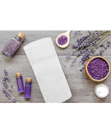 100% Cotton White Bath Towels 22x44 Pack of 6 - Quick Drying & Soft | Ideal for Bathroom, Pool, Gym, Spa - Everyday Use - Buy Online on GoSupps.com