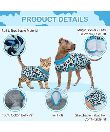 Kuoser Dog Post-Op Body Suit - Breathable Recovery Wear for Male & Female Dogs Anti-Licking & E-Collar Alternative Light Blue - Buy Online on GoSupps.com