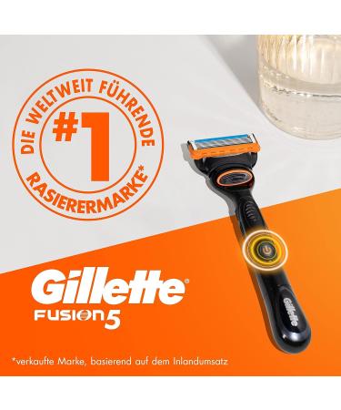 Gillette Fusion5 Power Wet Razor for Men - 5-Blade System + Extra Blade - Perfect Gift for Him - Buy Online on GoSupps.com