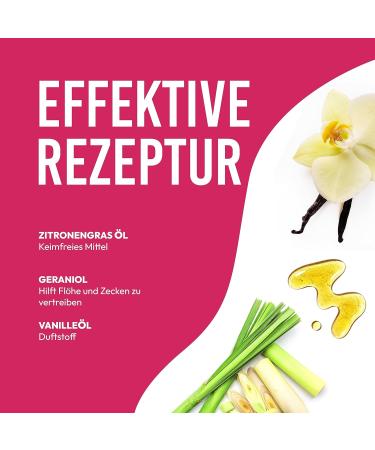 Petsly Flea Remedies for Cats & Dogs - 500ml Flea Spray | Natural Protection Against Fleas Ticks & Lice with Citronella & Geraniol - Buy Online on GoSupps.com