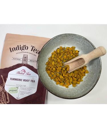 Indigo Herbs Turmeric Root Tea 50g | Loose Root Cut - Buy Online on GoSupps.com