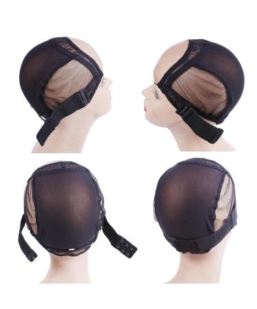 YANTAISIYU 3-Piece Black Adjustable Elastic Wig Straps with Hooks | Front Lace Wig Grip Bands for DIY Wig Making (3.0cm Width) - Buy Online on GoSupps.com