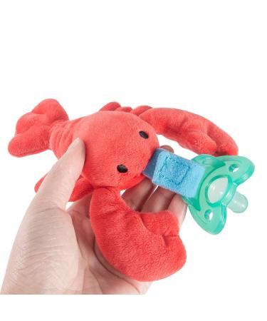 Baby Newborn Pacifier with Lobster Pacifier Holder - Soothie Infant Pacifiers - Ages 3-12 Months - Comfort Binky with Plush Toy - Buy Online on GoSupps.com