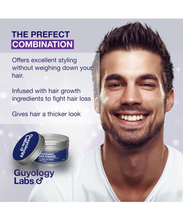 Thickening Hair Pomade for Men - Medium Hold Matte Finish Biotin Infused for Fuller & Thicker Hair - Buy Online on GoSupps.com