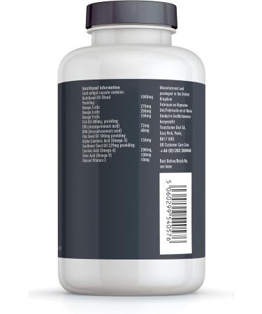 Transforme Omega 3 6 9 Fish Oil 1000mg 360 Capsules with Fish, Flaxseed, and Sunflower Seed Oils - EPA DHA ALA LA Oleic Acid - Gluten Free - Buy Online on GoSupps.com